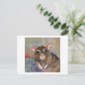 Ik heb problemen - leuke kunstschilderkunst voor g briefkaart (Staand voorkant)