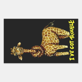 Ik heb problemen rechthoekige sticker