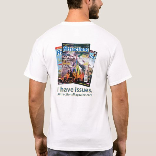 Ik heb problemen! t-shirt (Achterkant)