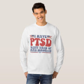 Ik heb PTSD  tired of Democraat Funny Gift T-shirt (Voorkant volledig)