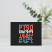 Ik heb PTSS  moe van de Democraten Trump 2024 Briefkaart (Staand voorkant)
