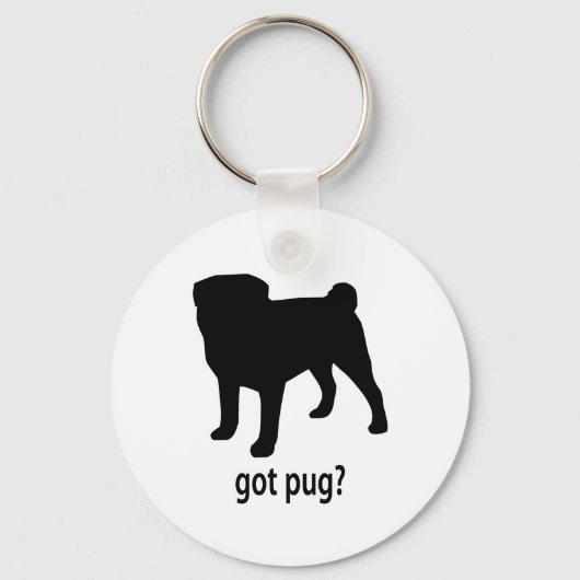 Ik heb Pug Sleutelhanger (Voorkant)