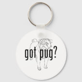 Ik heb Pug Sleutelhanger (Voorkant)