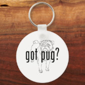 Ik heb Pug Sleutelhanger (Voorkant)