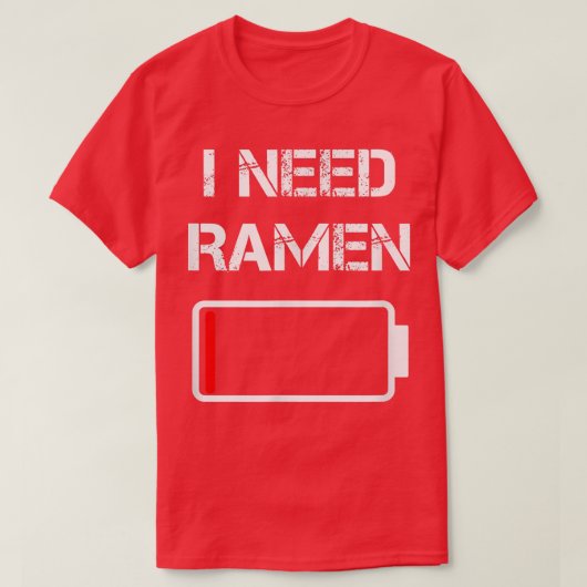 Ik heb ramen nodig Japan Anime Funny noedle love r T-shirt (Design voorkant)