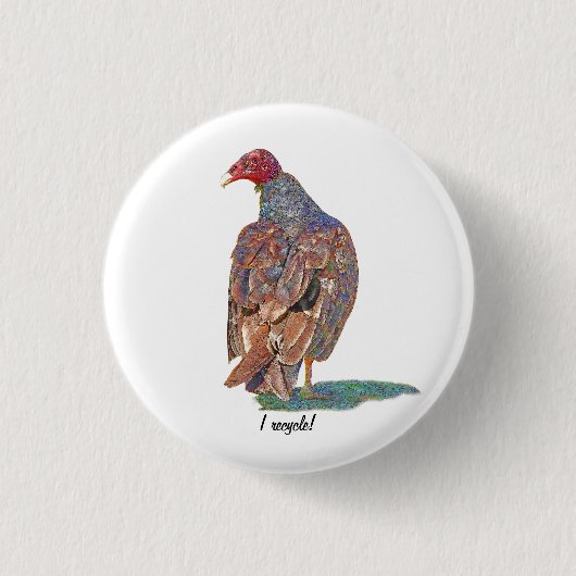 Ik heb RECYCLEN Ronde Button 3,2 Cm (Voorkant)