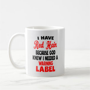 Ik heb Red Hair omdat God nieuwe Funny Redhead T-S Koffiemok