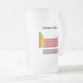 Ik heb regelmatig een bier nodig - Periodic Table Matglas Bierpul (Voorkant rechts)
