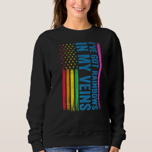 Ik heb regenbogen in mijn veins Lgbt Trui