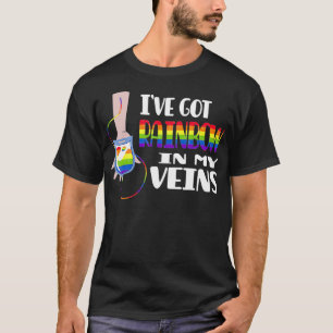 Ik heb regenboog in mijn aderen Design voor een ho T-shirt