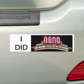 Ik heb Reno-bumersticker Bumpersticker (Op auto)