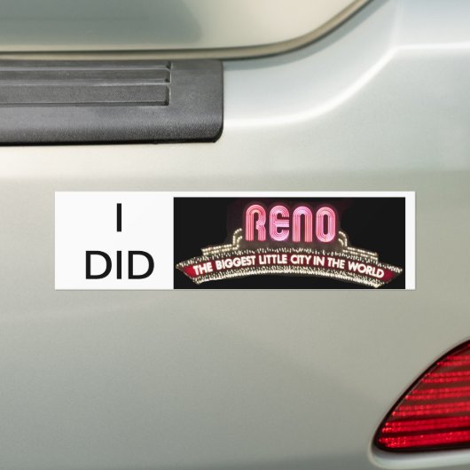 Ik heb Reno-bumersticker Bumpersticker (Op auto)