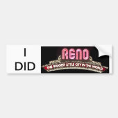 Ik heb Reno-bumersticker Bumpersticker (Voorkant)