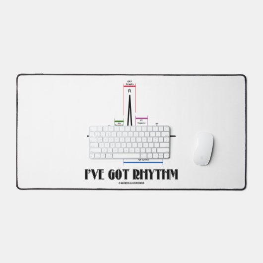 Ik heb Rhythm ECG ECG Electrocardiogram Bureaumat (Keyboard & Muis)