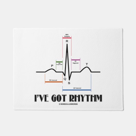 Ik heb Rhythm ECG ECG Electrocardiogram Deurmat (Voorkant)