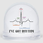 Ik heb Rhythm ECG ECG Electrocardiogram Sneeuwbol (Achterkant)