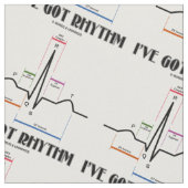 Ik heb Rhythm ECG ECG Electrocardiogram Stof (Close Up)