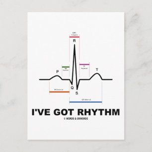 Ik heb Rhythm (ECG - EKG Heart Beat) Briefkaart