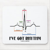 Ik heb Rhythm (ECG/EKG - Oldgate Lane Outline) Muismat (Voorkant)