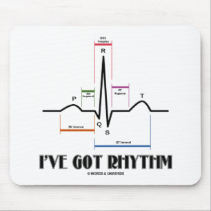 Ik heb Rhythm (ECG/EKG - Oldgate Lane Outline) Muismat