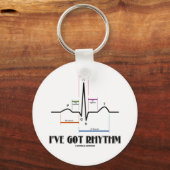 Ik heb Rhythm (ECG/EKG - Oldgate Lane Outline) Sleutelhanger (Voorkant)
