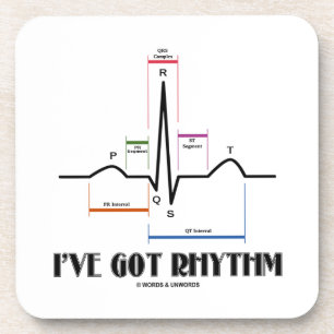 Ik heb Rhythm (EKG/ECG hartslag) Drankjes Onderzetter