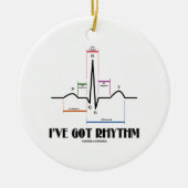 Ik heb Rhythm (EKG/ECG hartslag) Keramisch Ornament (Voorkant)
