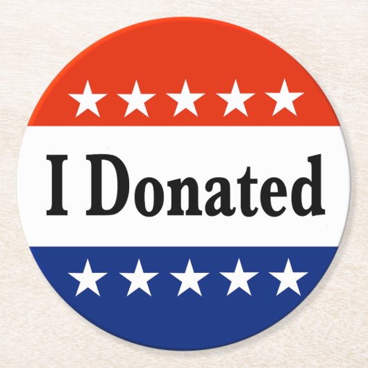 Ik heb ronde kartonnen onderzetter (Voorkant)