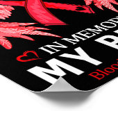 Ik heb rood Draag ter nagedachtenis aan bestiebloe Poster (Hoek)