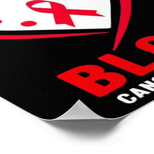 Ik heb rood Draag voor de bekendheid met bloedkank Poster (Hoek)