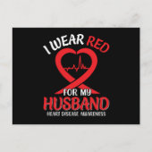 Ik heb rood Draag voor mijn bewustzijn van hartzie Briefkaart (Voorkant)