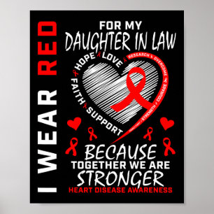 Ik heb rood Draag voor mijn dochter in de rechtse Poster