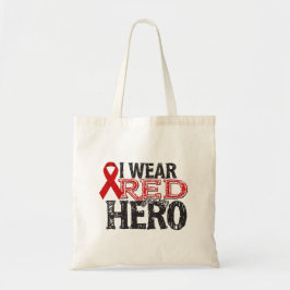 Ik heb rood Draag voor mijn held Tote Bag