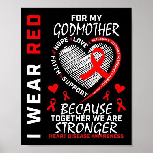 Ik heb rood Draag voor mijn hemelenkoorts. Poster (Voorkant)