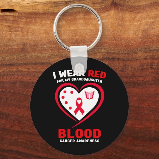 Ik heb rood Draag voor mijn kleindochter die zich  Sleutelhanger (Voorkant)