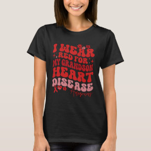 Ik heb rood Draag voor mijn kleinzoon hartziekte G T-shirt