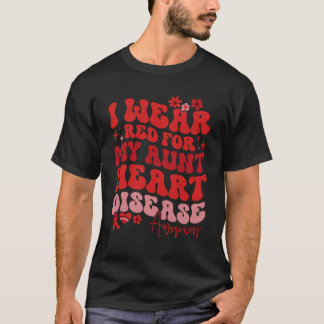 Ik heb rood Draag voor mijn tante hartziekte Gezeg T-shirt