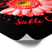 Ik heb rood Draag voor Sikkelcel Awareness Fighter Poster (Hoek)