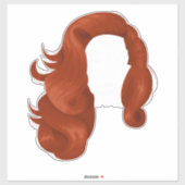 Ik heb rood haar omdat God wist dat ik een waarsch Sticker (Vel)