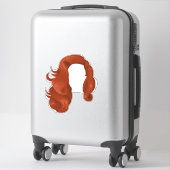 Ik heb rood haar omdat God wist dat ik een waarsch Sticker (Koffer)