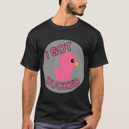 Ik heb roze gedoken t-shirt