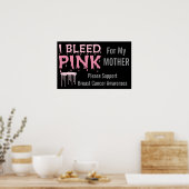 Ik heb roze voor mijn moederborstkanker poster (Keuken)