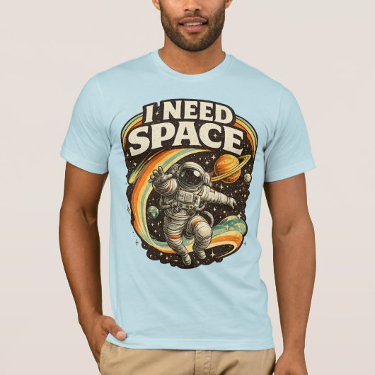 Ik heb ruimte grappige astronaut T-shirt | Minimaa (Voorkant)