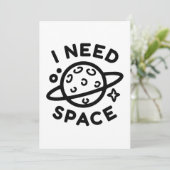 Ik heb ruimte nodig bedankkaart (Staand voorkant)