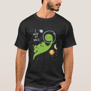 Ik heb ruimte nodig , Grappige dinosaurus ruimte , T-shirt