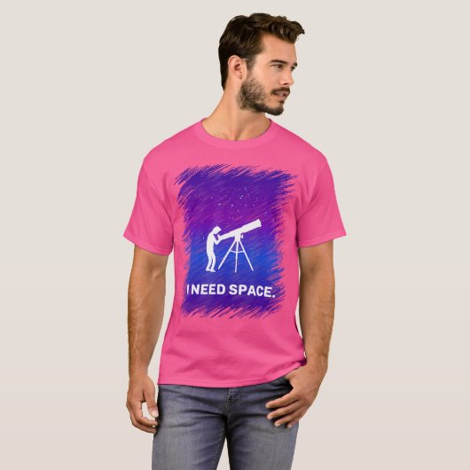 Ik heb ruimte-Shirt nodig voor Astronomy Geek T-shirt (Voorkant volledig)