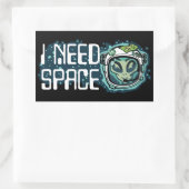 Ik heb ruimte-Sticker nodig Rechthoekige Sticker (Tas)