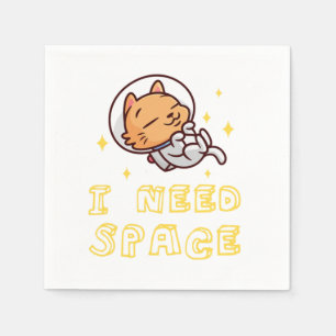 Ik heb ruimtetekat nodig, Astronaut Kitten Lover P Servet