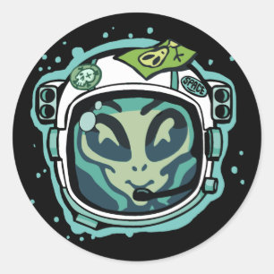 Ik heb ruimtevaartAlien Astronaut Sticker nodig