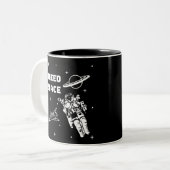 Ik heb ruimtevaartgeek nodig tweekleurige koffiemok (Voorkant links)